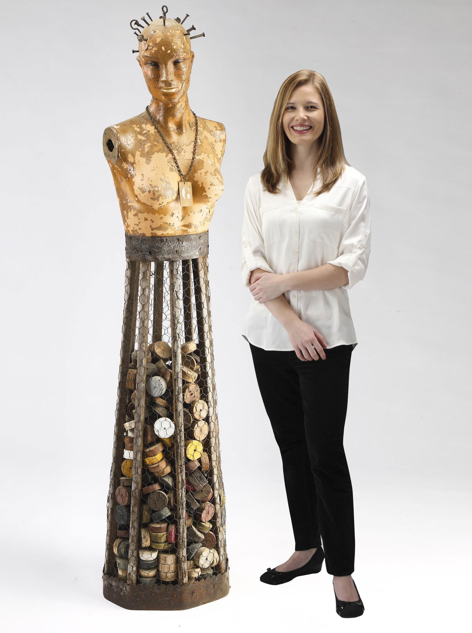 20th c. American mixed media mannequin sculpture (1 of 9)