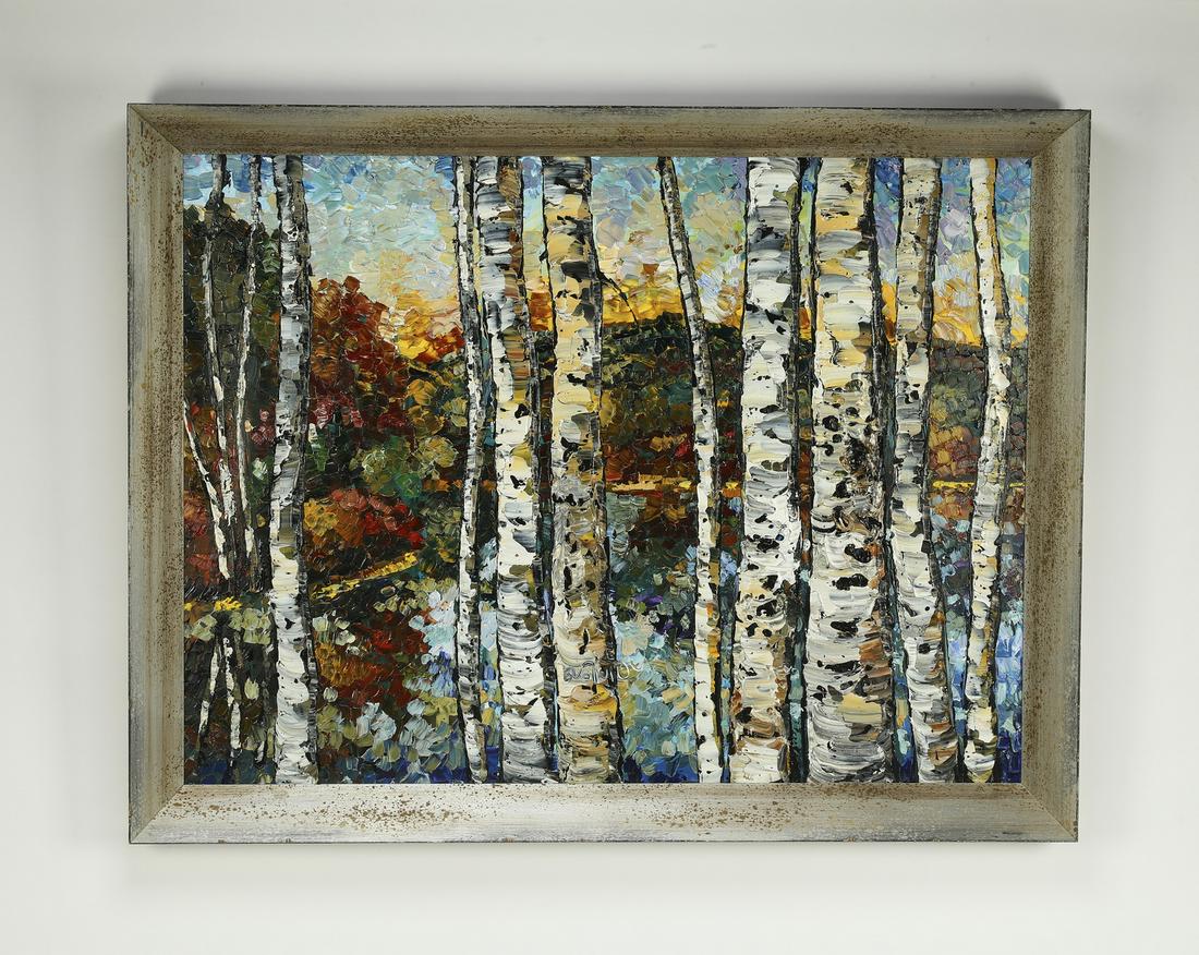 Contemporary signed American A/c landscape (1 of 4)