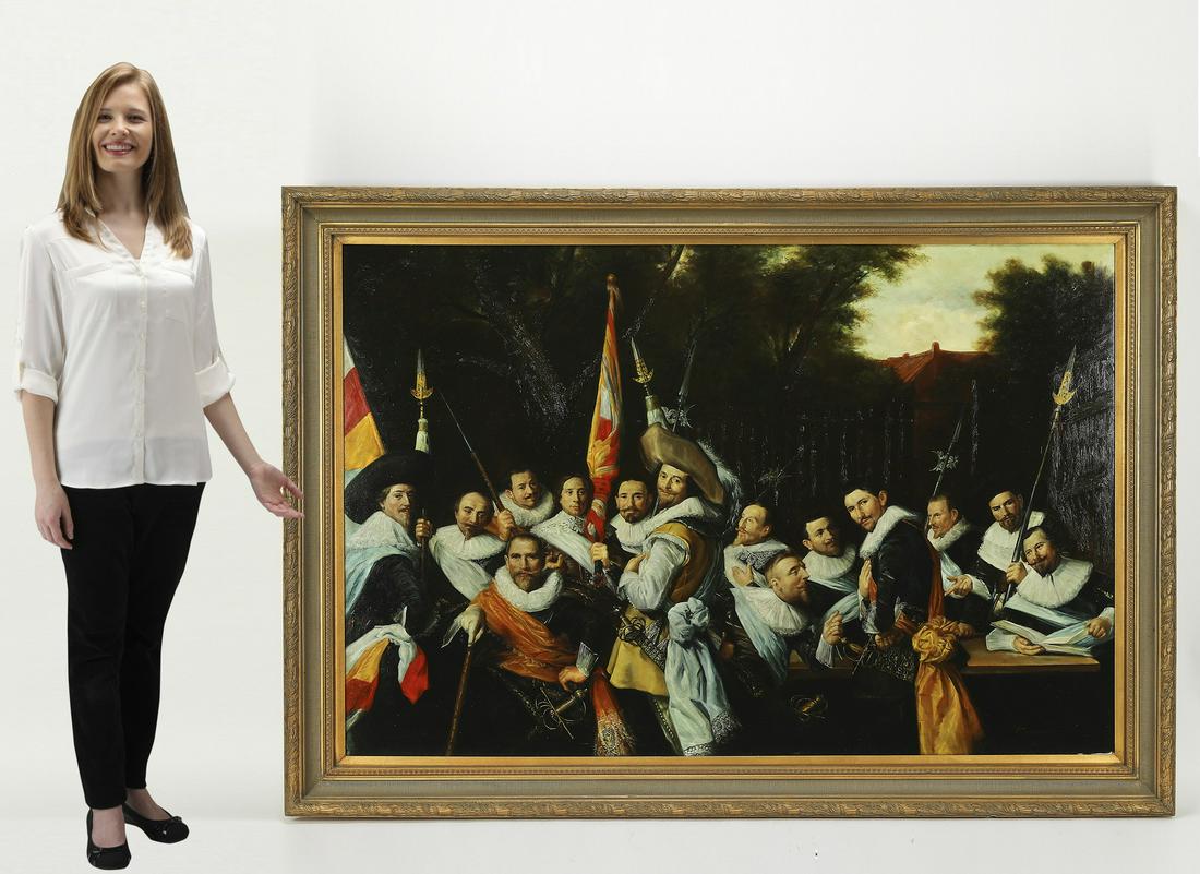 Monumental Dutch O/c painting, after Franz Hals (1 of 9)