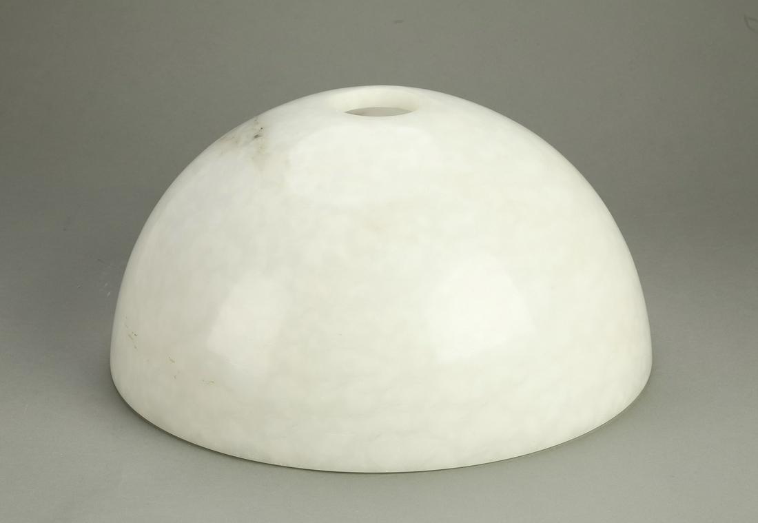 Alabaster dome shade, ca 1920 (1 of 5)