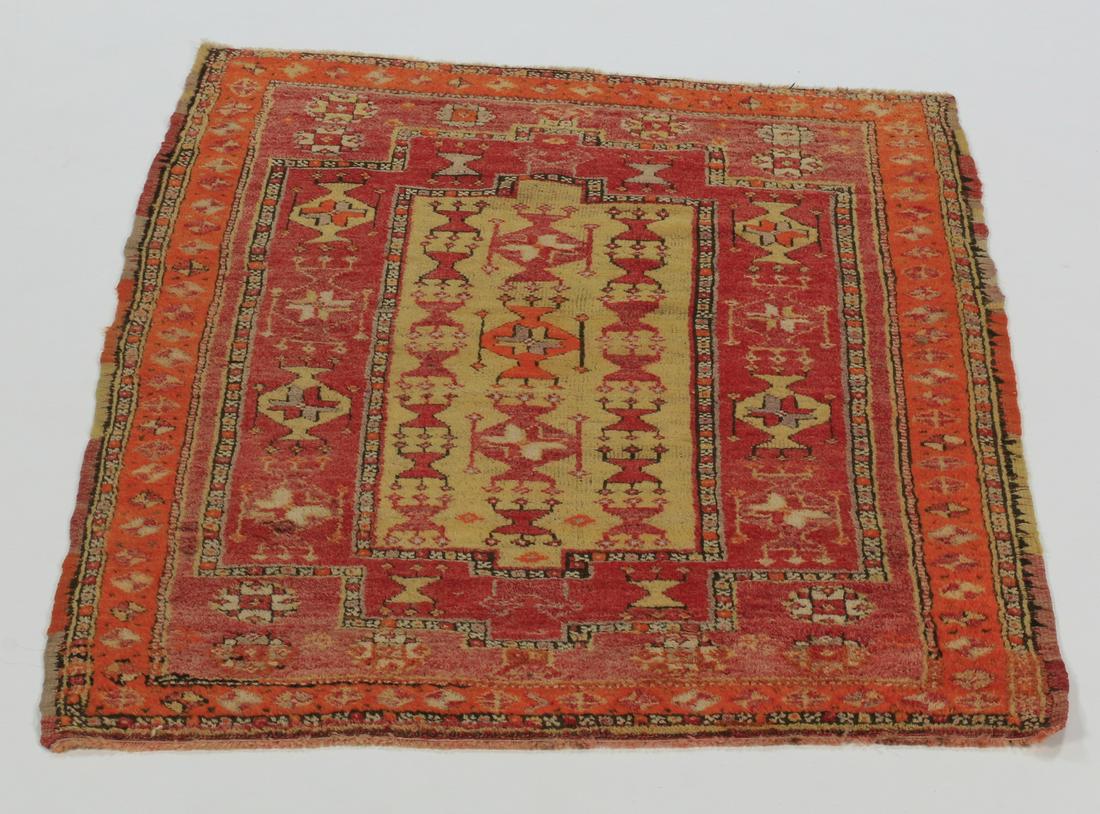Antique Turkish double mirhab prayer rug, 5 x 4 (1 of 4)