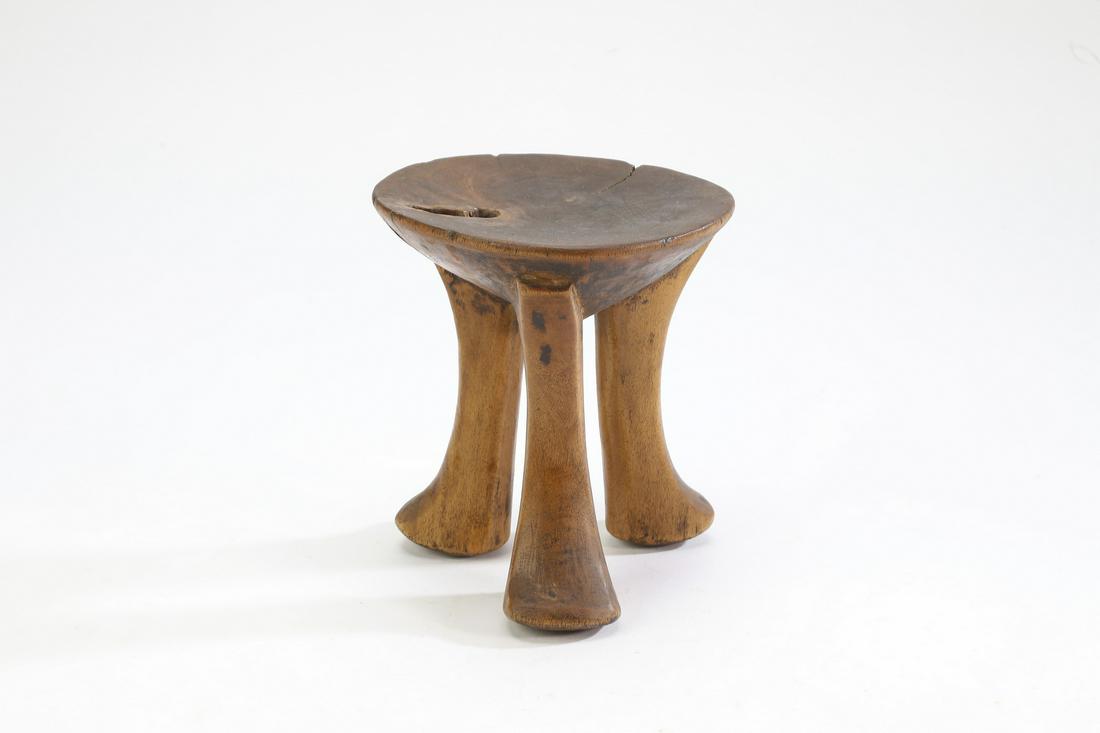 Hand carved wood stool, Pokot peoples, Kenya (1 of 3)