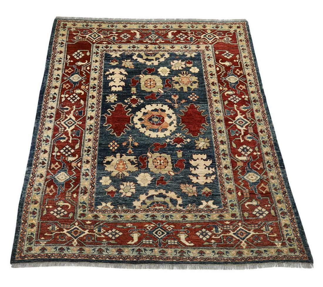 Hand knotted wool Indo-Oushak carpet, 10 x 8 (1 of 4)