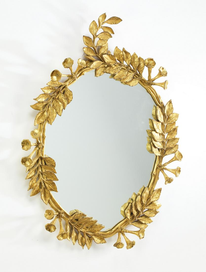 Carver's Guild giltwood Trumpet Vine mirror (1 of 4)