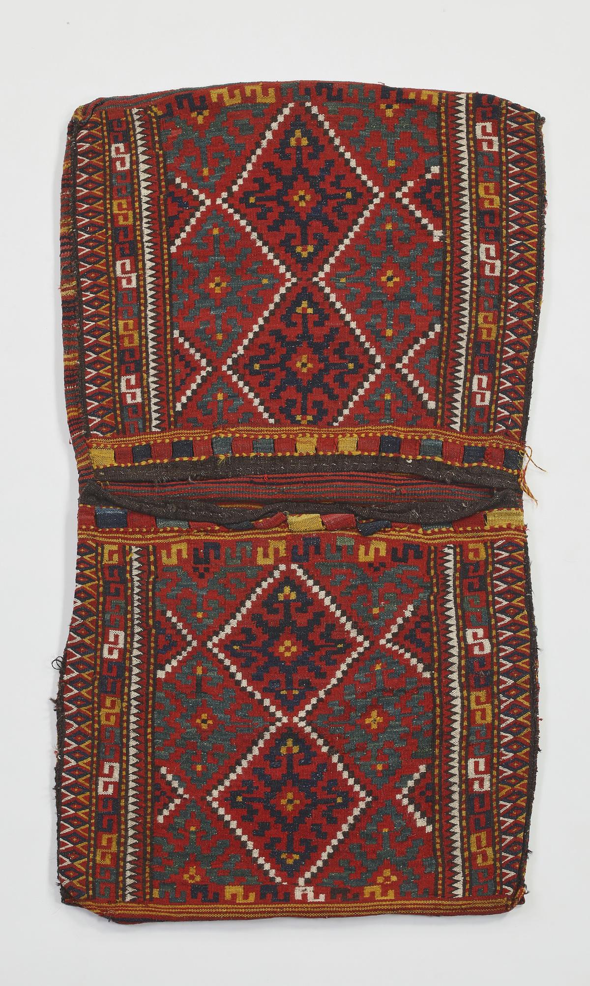 Hand woven wool Persian double saddle bag (1 of 4)