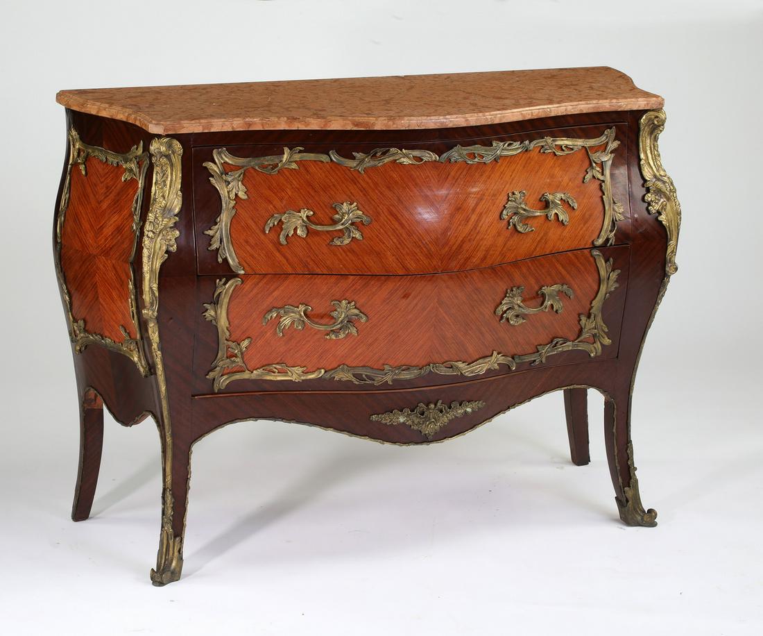 Louis XV style bronze mounted commode (1 of 5)