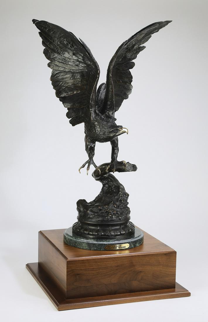 Animalier bronze 'Eagle,' after Jules Moigniez (1 of 7)