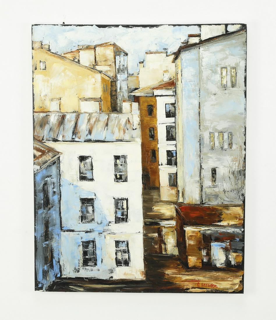 Signed Galina Herndon O/c, 'St. Petersburg' (1 of 4)