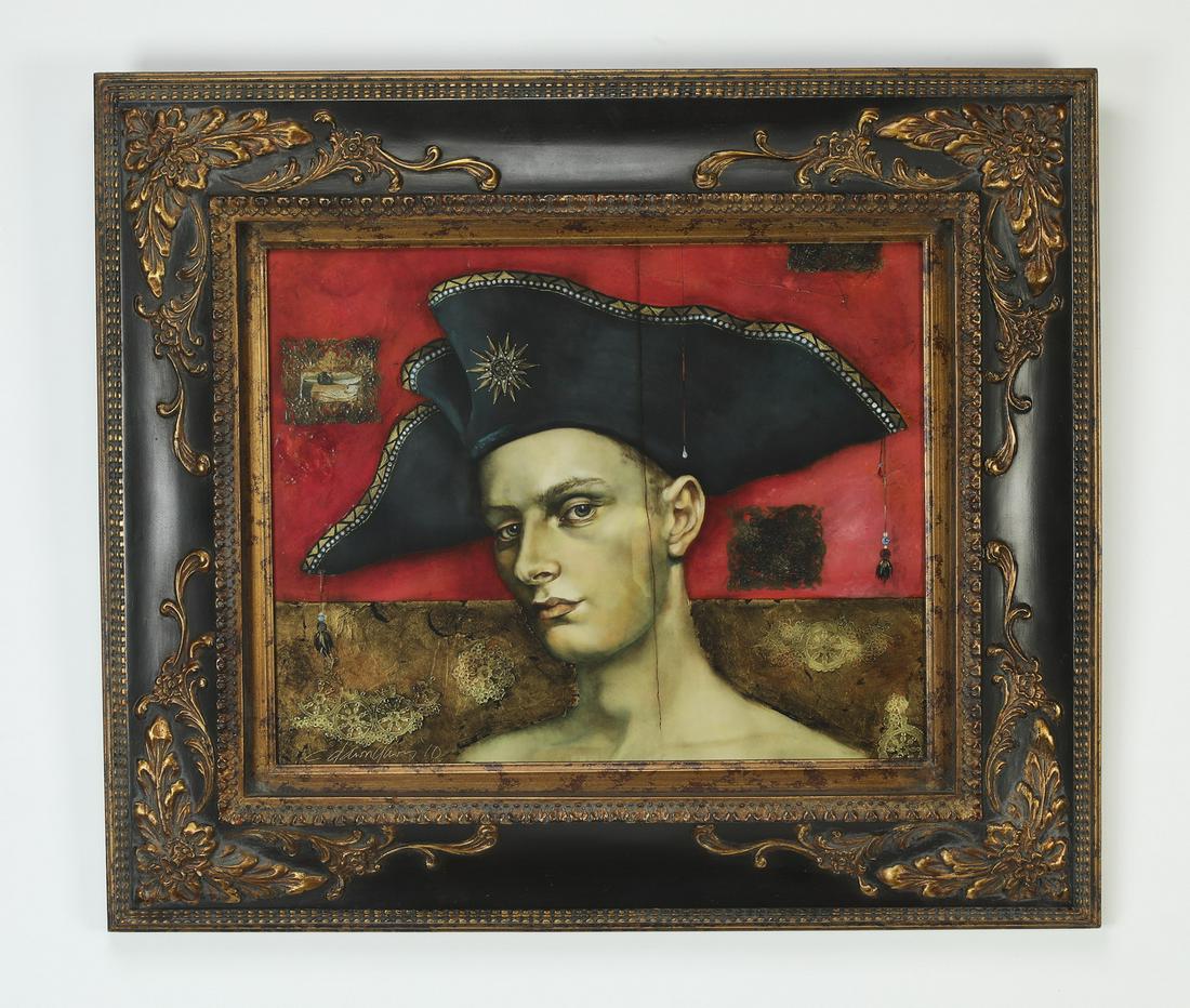 Signed C. Dawn Davis O/b portrait, 2010 (1 of 4)