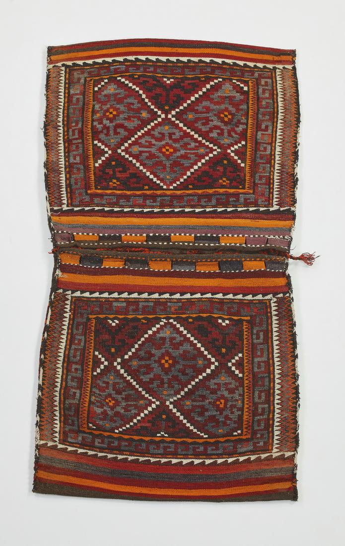 Hand woven wool Uzbek double saddle bag 5 x 3 (1 of 4)