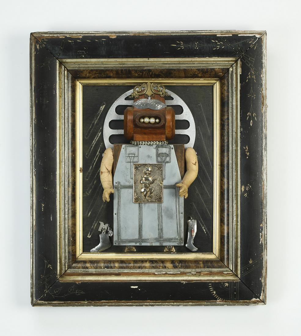 Signed Lee Nichols found objects mixed media (1 of 4)