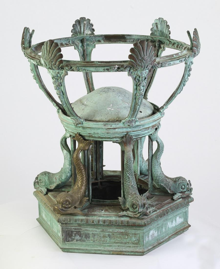 19th c. patinated bronze architectural element (1 of 7)