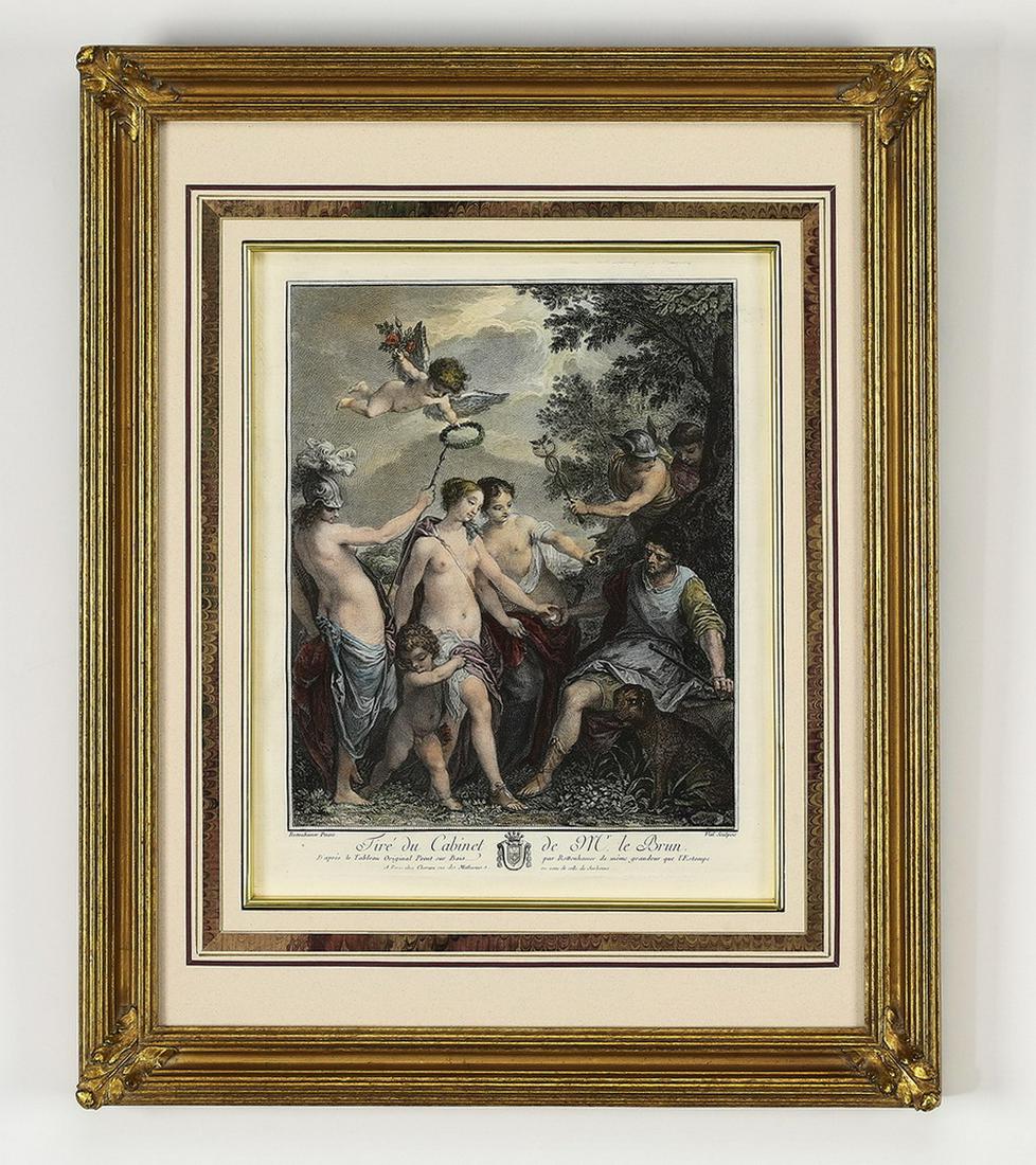 19th c. hand colored engraving after J. Rottenhammer (1 of 6)