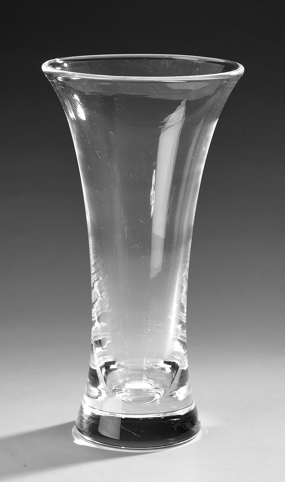 Steuben crystal trumpet vase, by Donald Pollard (1 of 2)