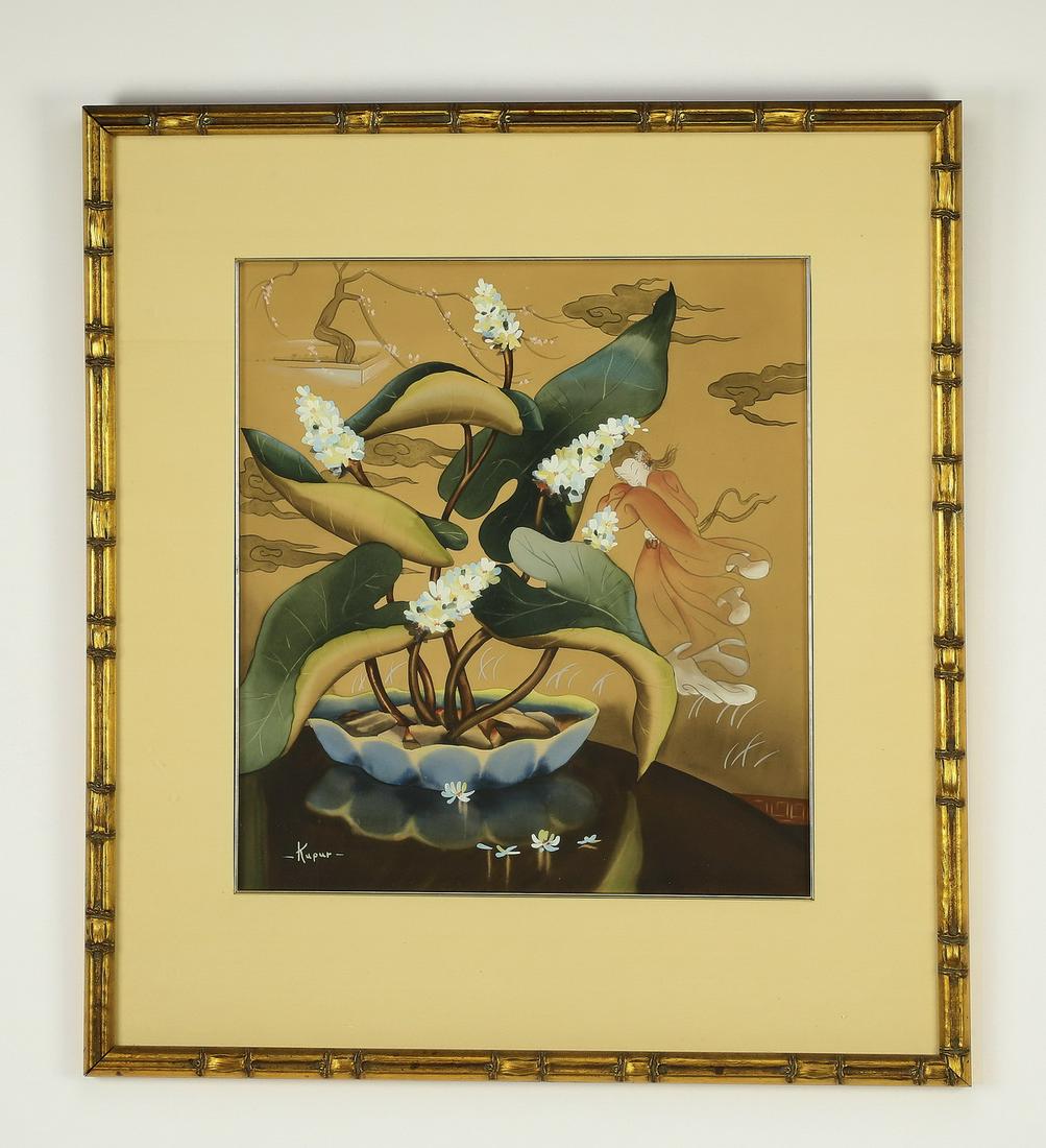 Ruben Kupur signed floral still life, ca 1935 (1 of 5)