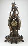 Early 20th c. French figural mantel clock, 40"h