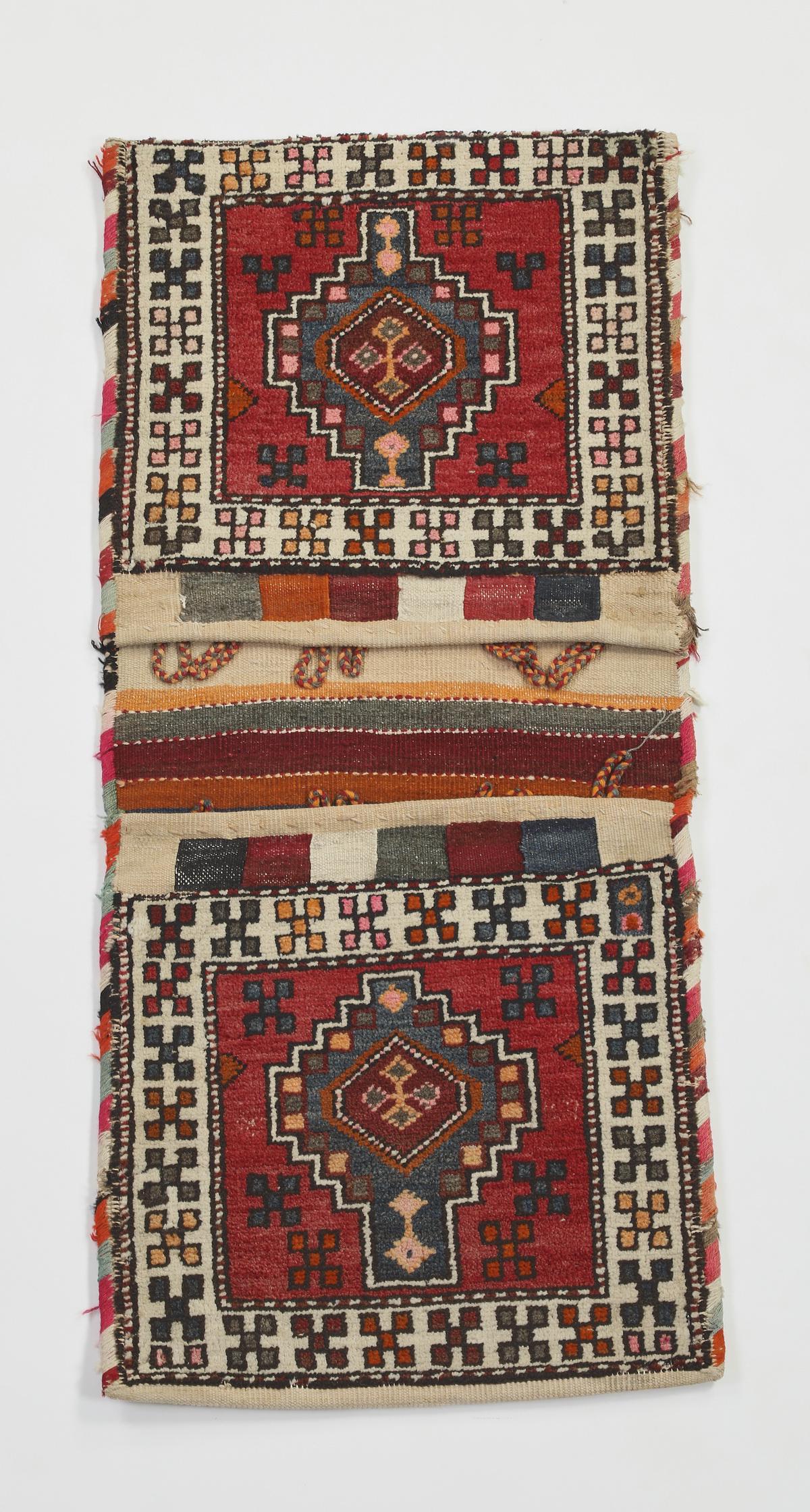 Hand knotted Persian wool pile double saddle bag (1 of 4)