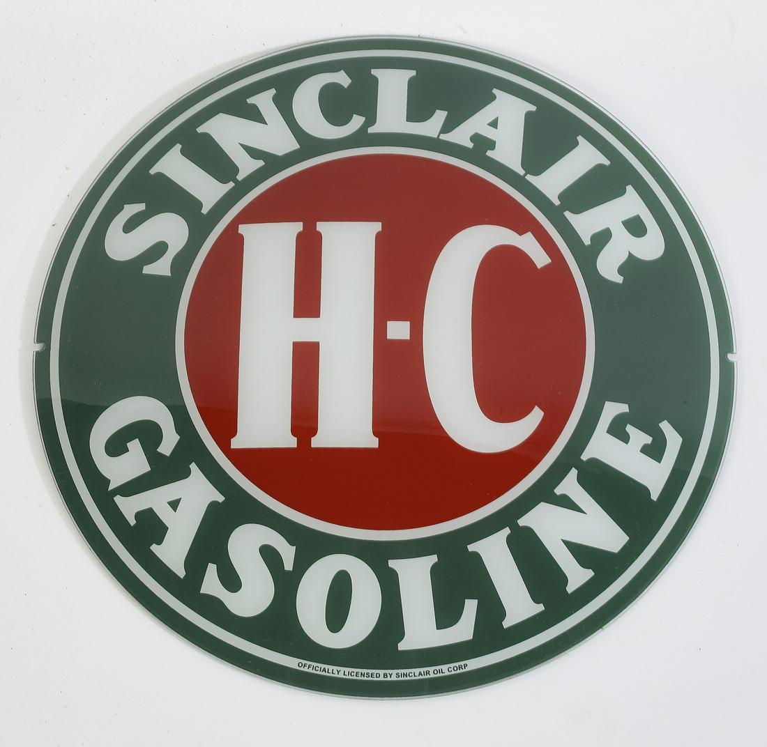 (2) Sinclair HC Gasoline glass lenses, 14"dia (1 of 3)