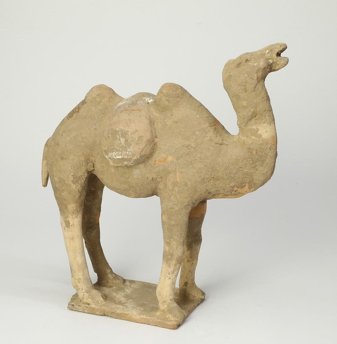 Chinese Tang style pottery camel, 16"h (1 of 5)
