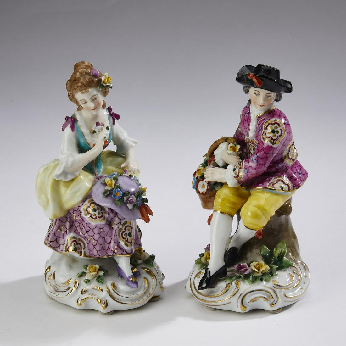 (2) Samson figures in the Chelsea taste, 19th c. (1 of 4)