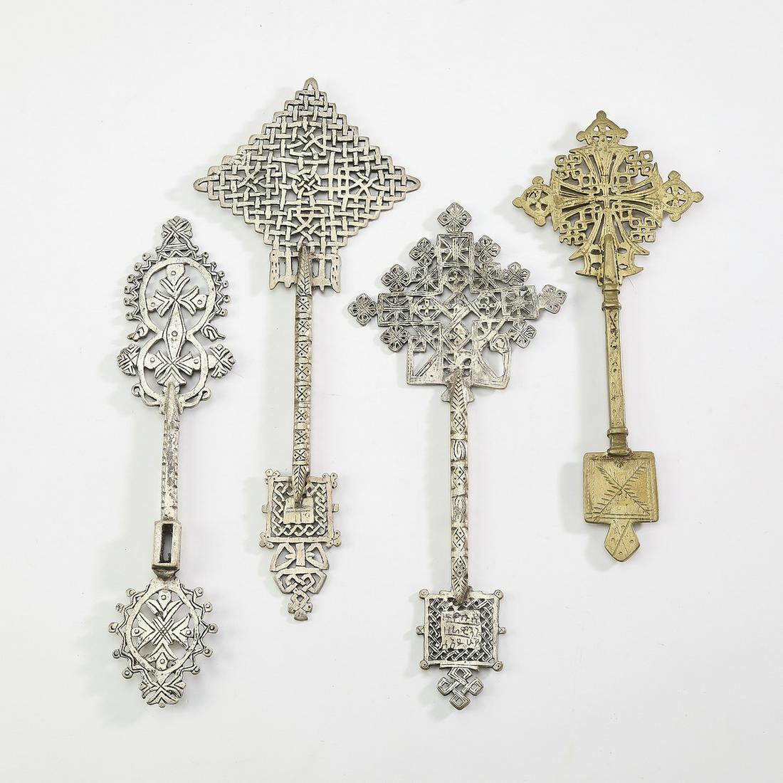 (4) Coptic hand held processional crosses (1 of 2)