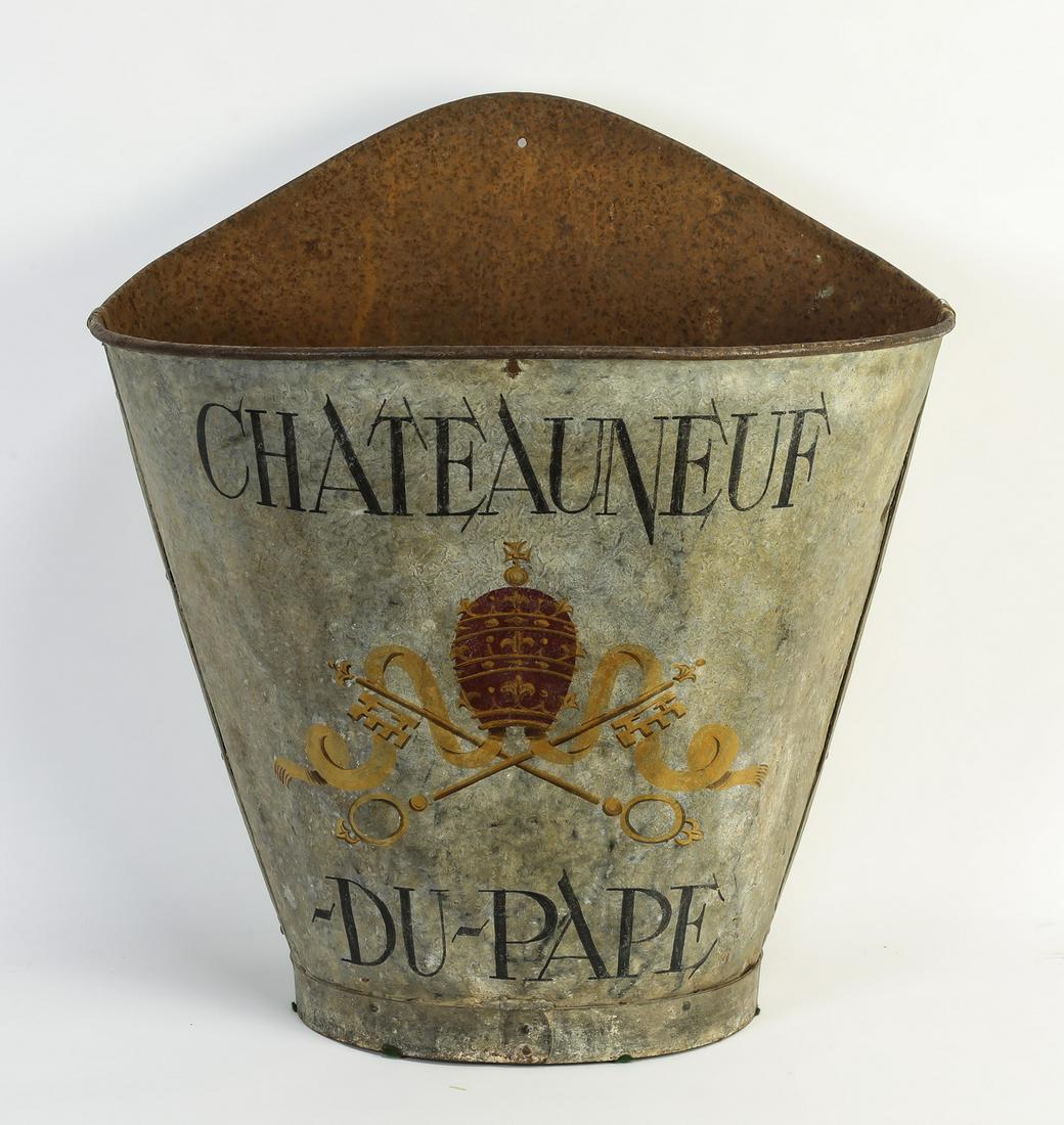 1930's French grape picker's hod (1 of 3)