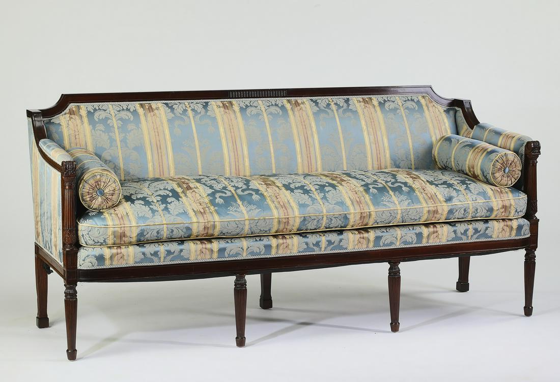 American Federal style mahogany sofa, 78"l (1 of 3)