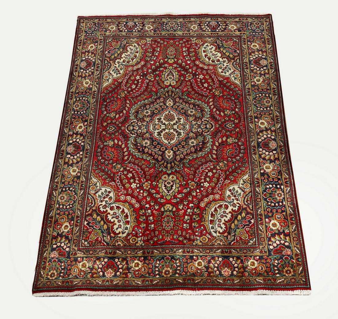 Hand knotted wool Persian Tabriz, 9 x 7 (1 of 4)