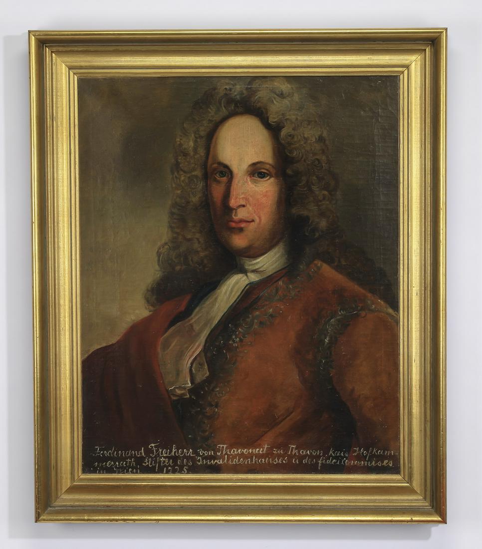 Early 20th c. Continental O/c of Viennese gentleman (1 of 3)