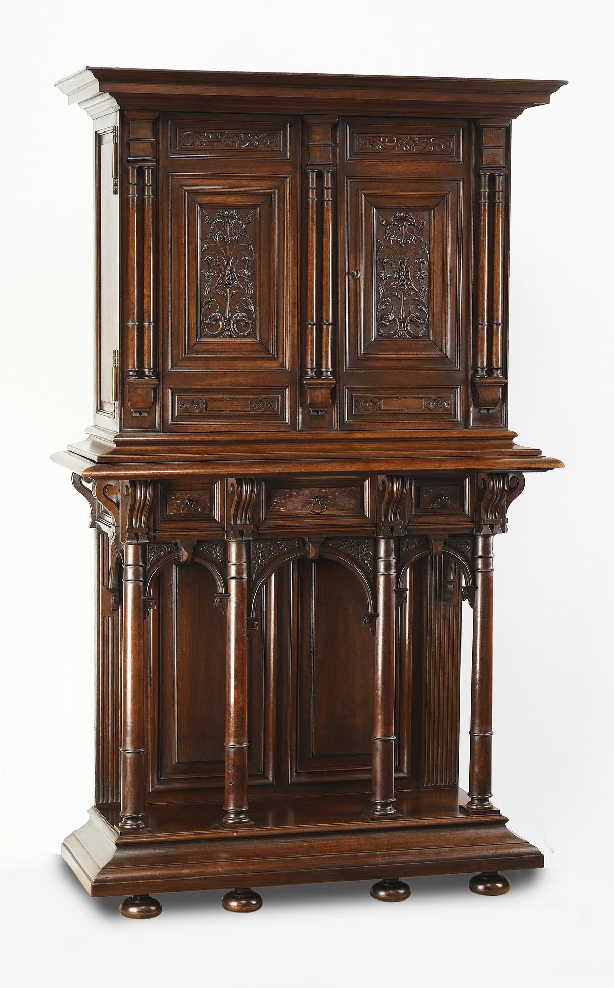 19th c. French Renaissance Revival court cupboard (1 of 6)