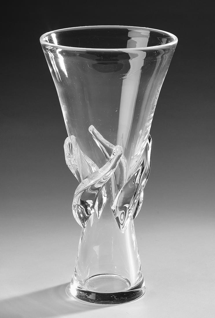 Steuben crystal 'Rose' vase #8090 (1 of 2)