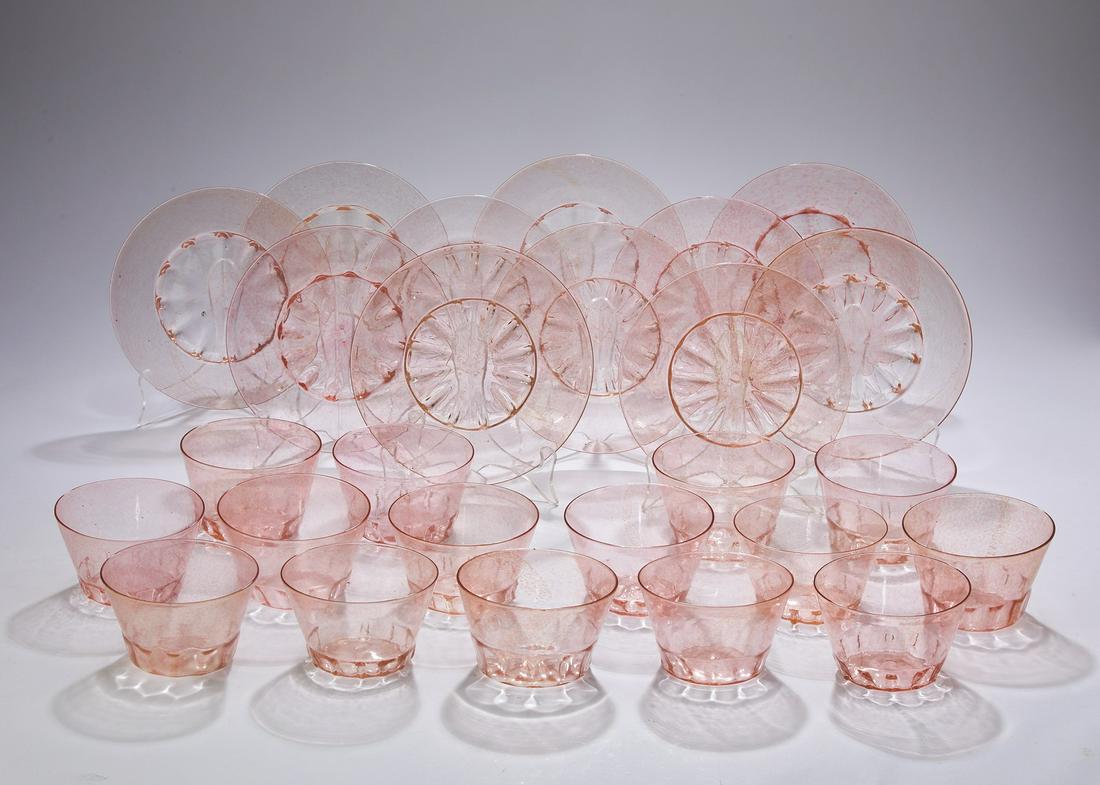 (26 pcs) Murano dessert coupes and underliners (1 of 4)