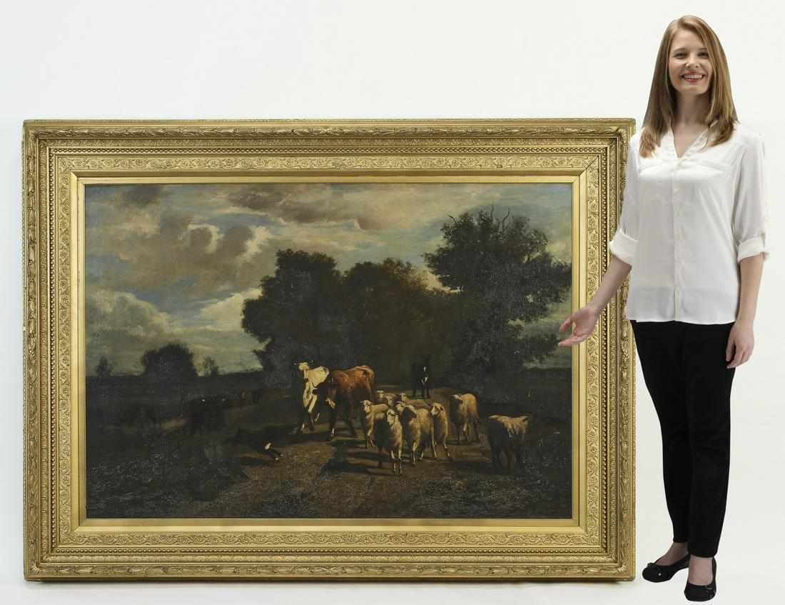 19th c. pastoral landscape after Constant Troyon (1 of 6)