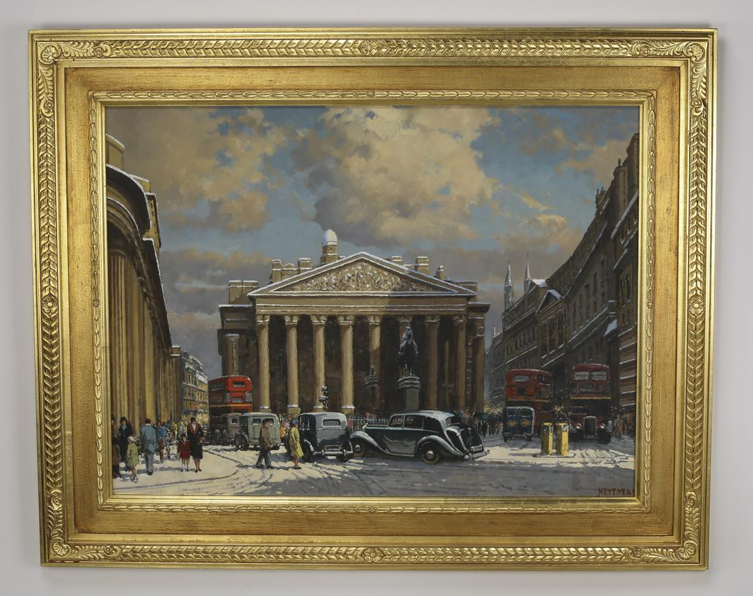 William Heytmann signed O/c 'The Bank of England' (1 of 4)