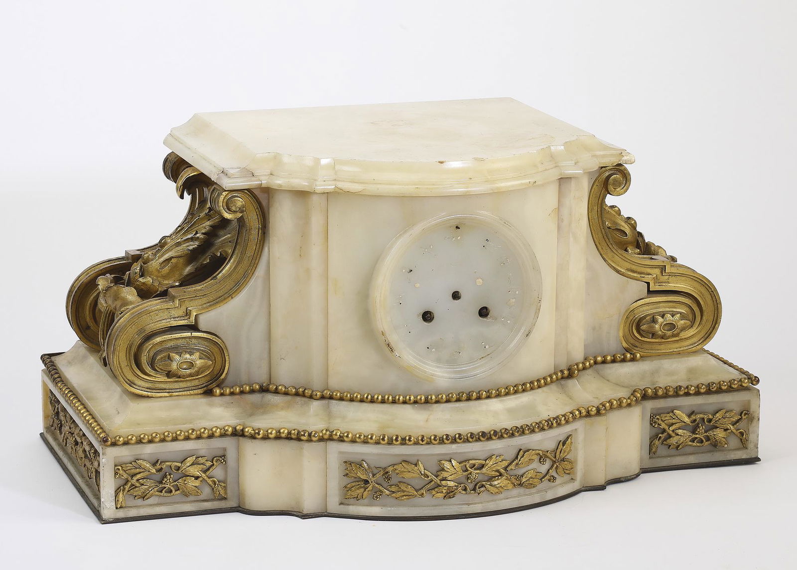 19th c. French gilt bronze and onyx clock base (1 of 2)