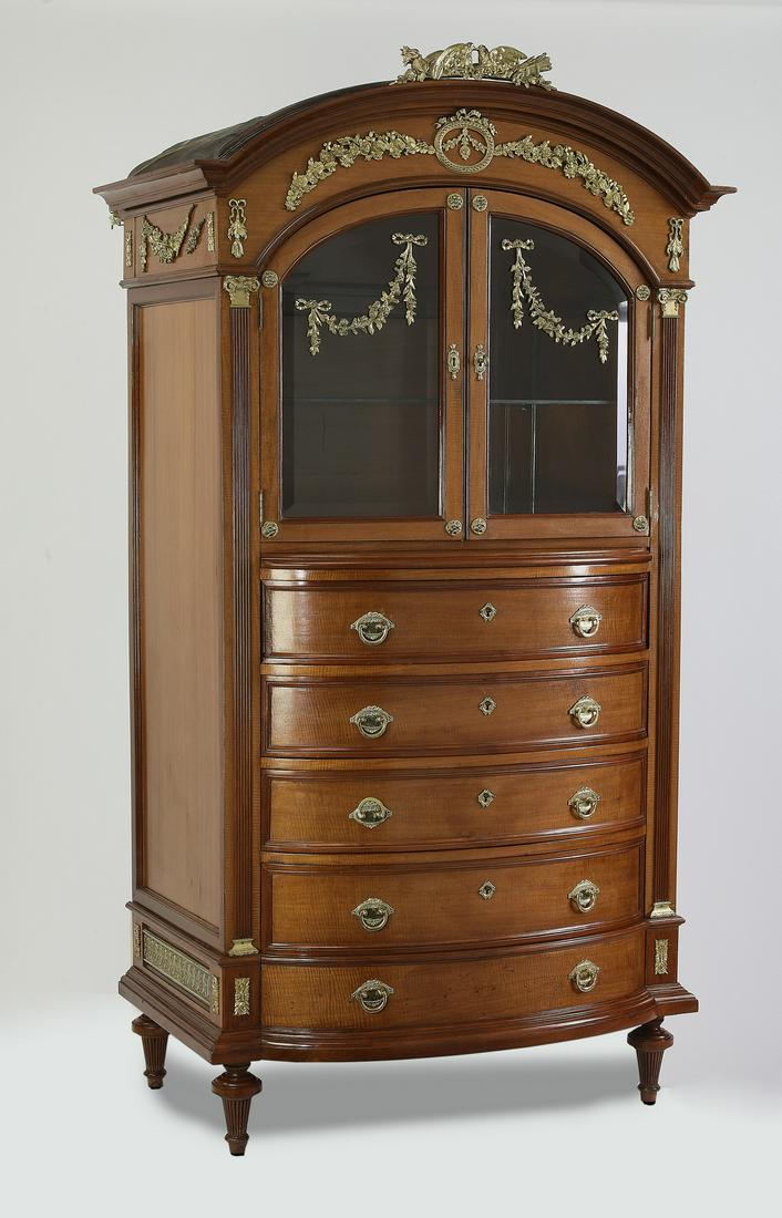Louis XV style bronze mounted dresser cabinet (1 of 2)