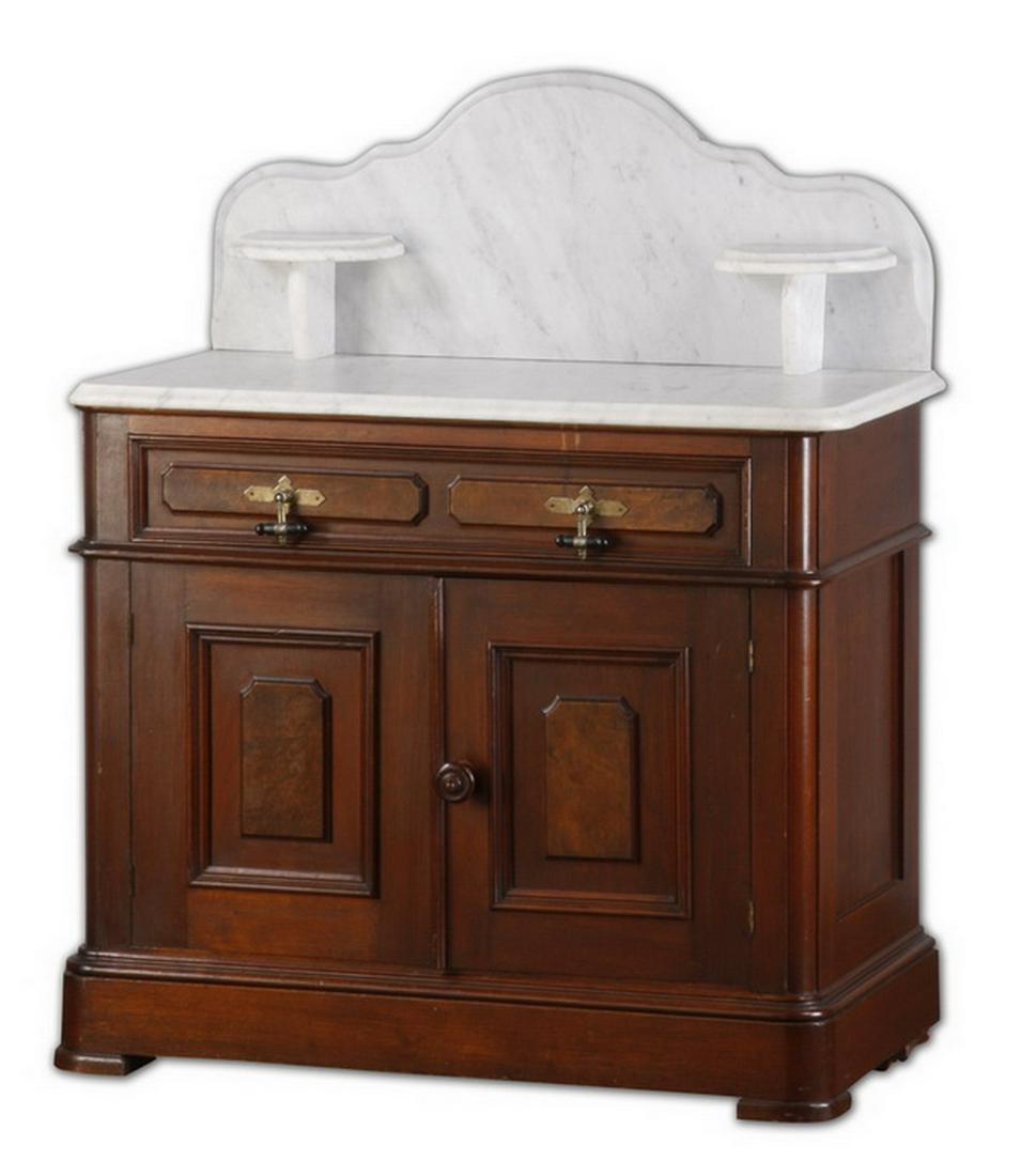 19th c. American marble top washstand (1 of 1)