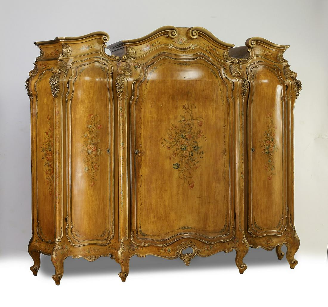 Early 20th c. Italian Venetian style armoire (1 of 6)