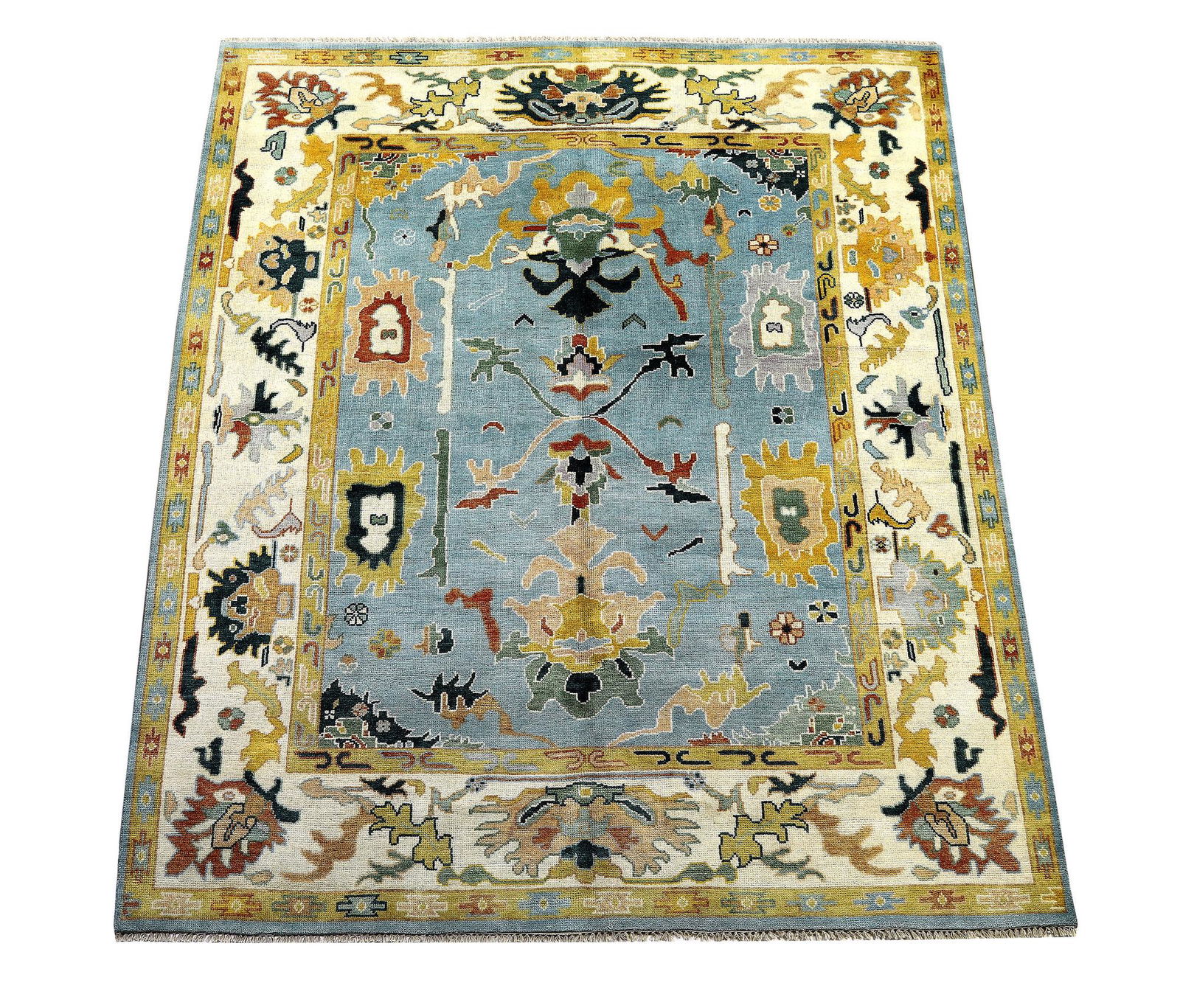 Hand knotted Indo-Oushak carpet, 10 x 8 (1 of 4)