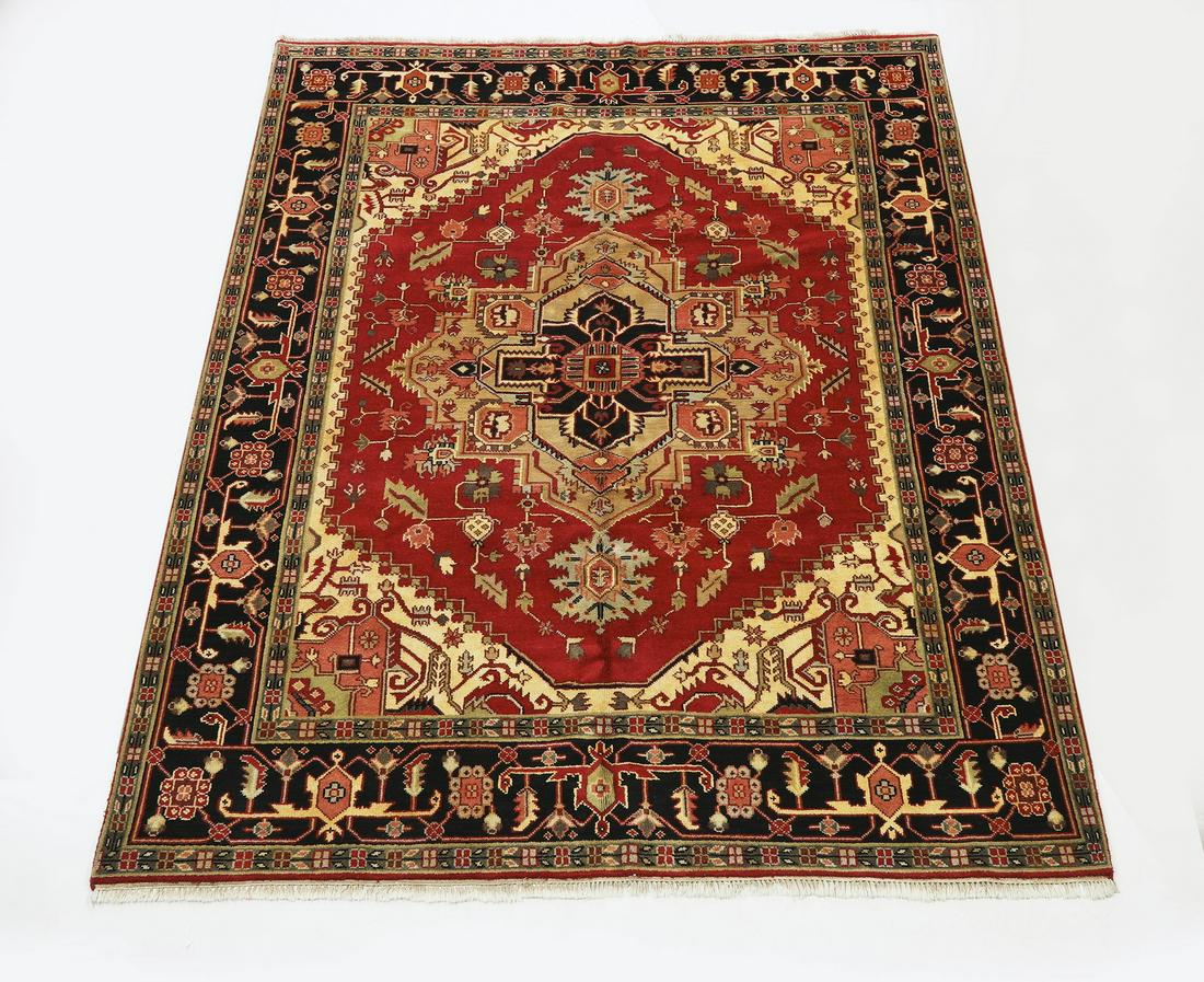 Hand knotted wool Indo-Heriz carpet, 10 x 8 (1 of 4)