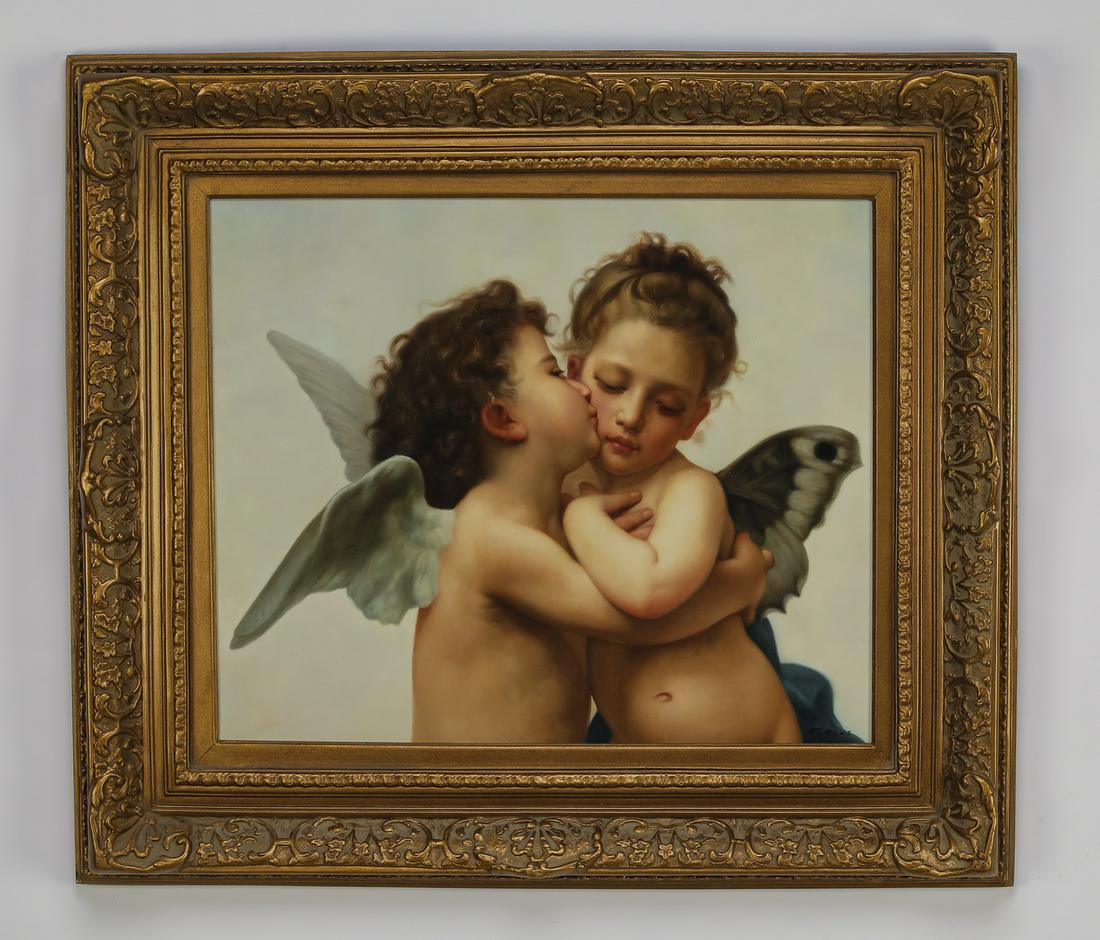 Hand embellished giclee, after Bouguereau (1 of 5)