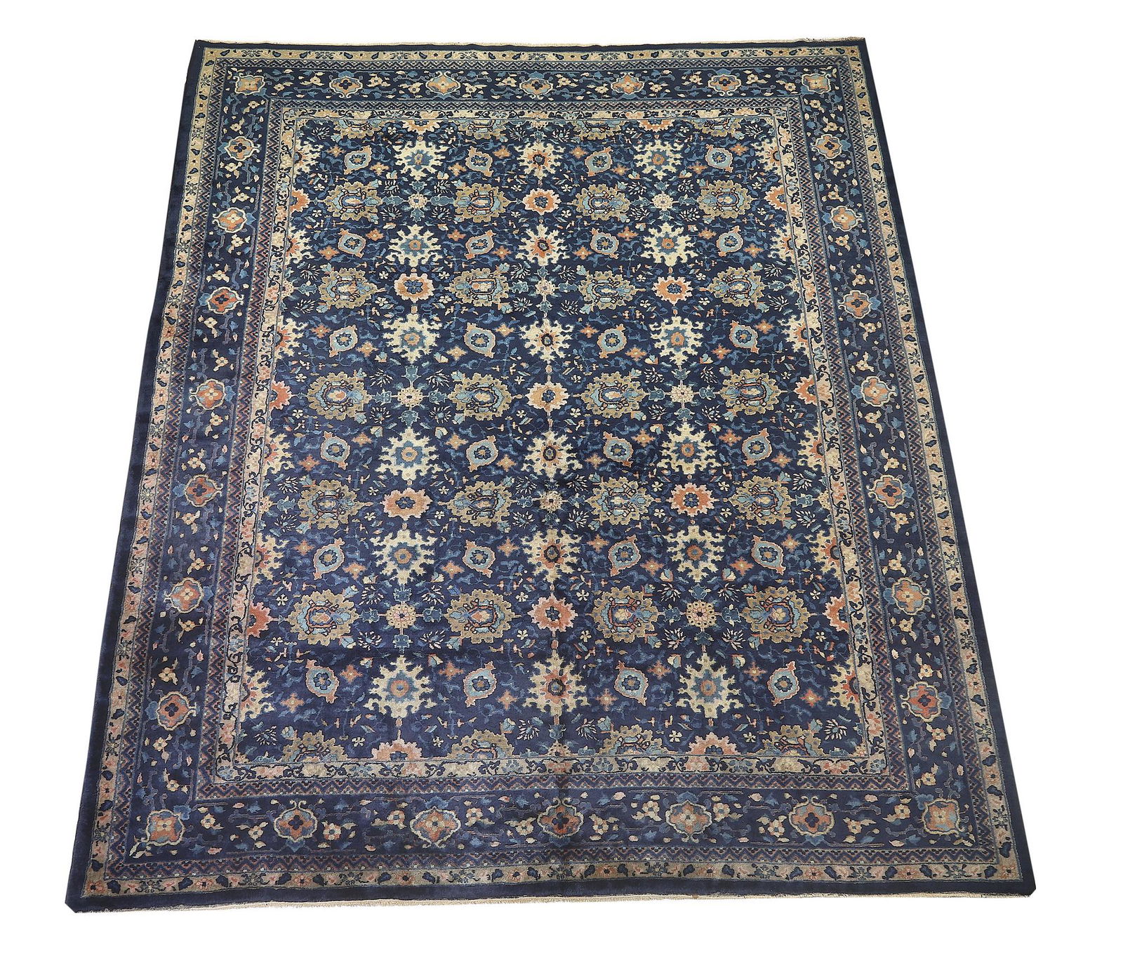 Circa 1940s hand knotted Chinese Peking carpet (1 of 4)