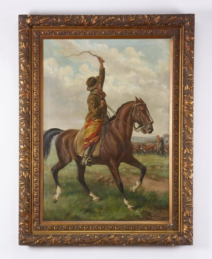 Early 20th c. Continental O/c, signed (1 of 4)