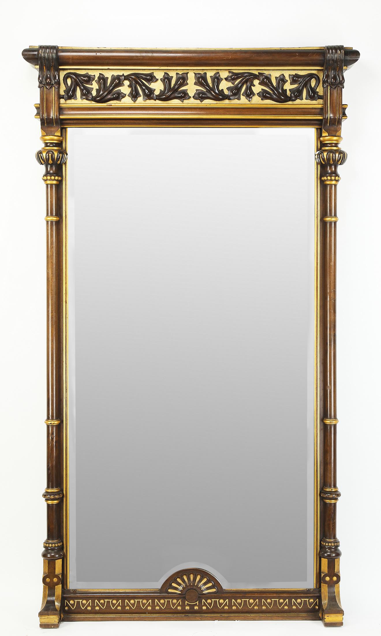 Early 20th c. French parcel gilt pier mirror (1 of 2)