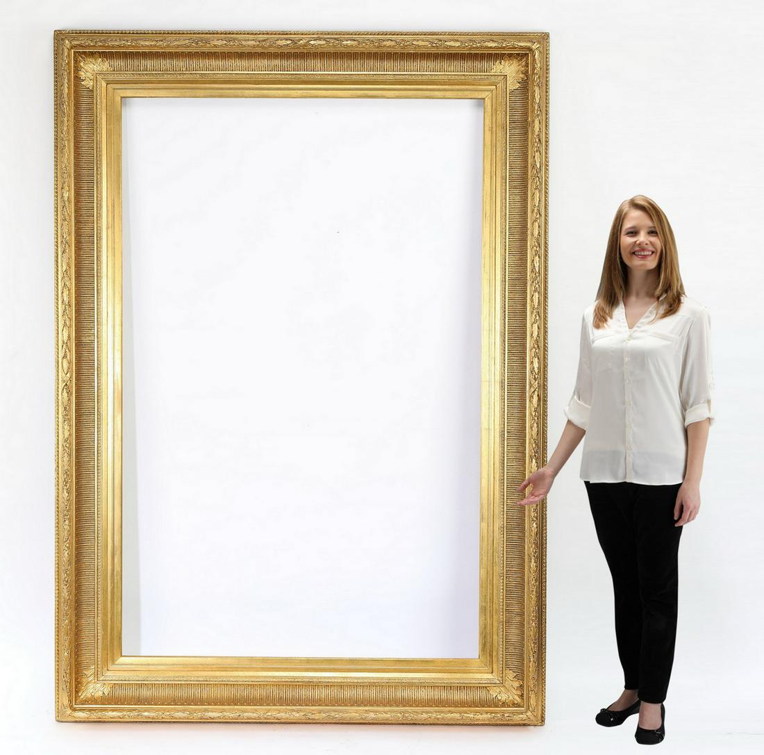 Monumental Italian carved giltwood frame (1 of 4)