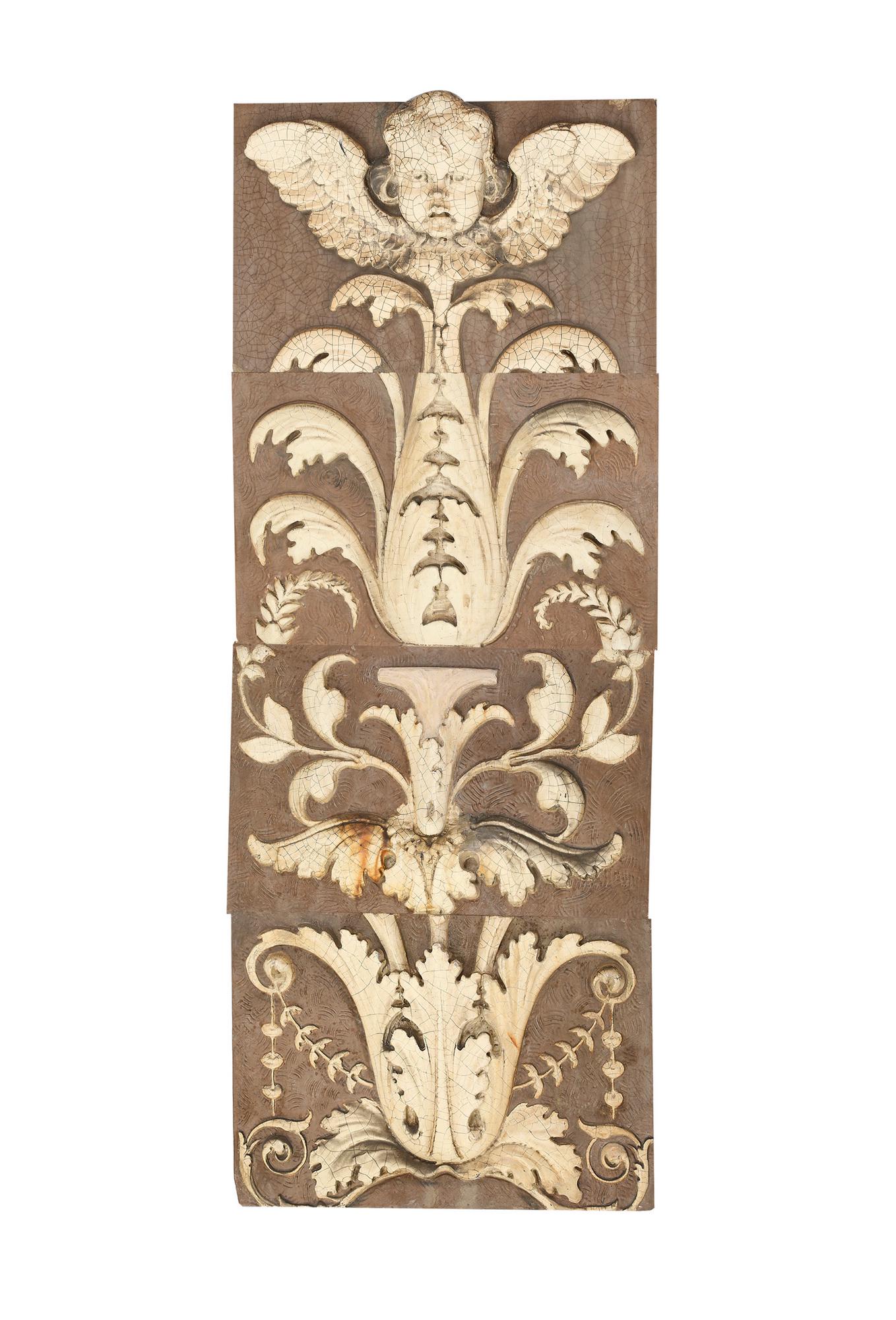 Early 20th c. American terracotta pilaster (1 of 3)