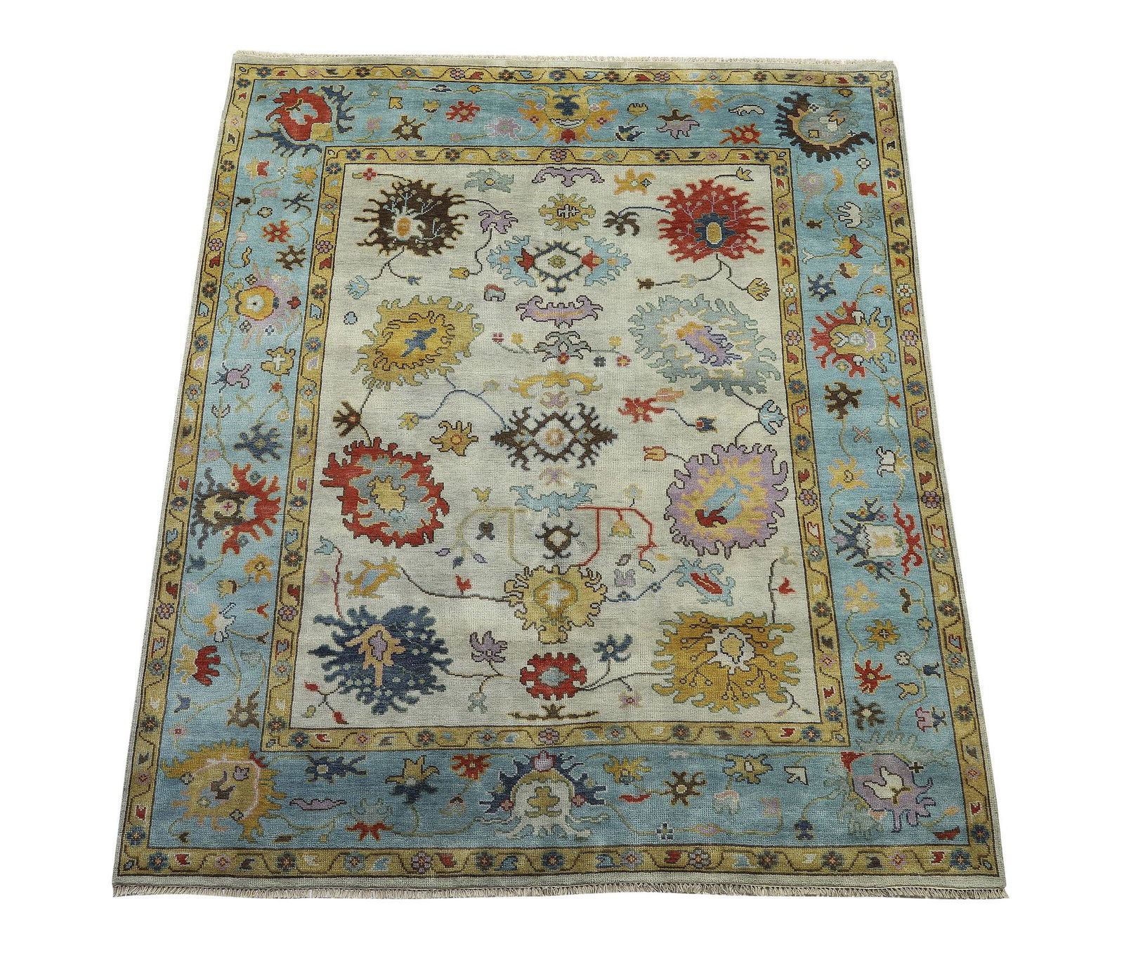 Hand knotted Indo-Oushak carpet, 10 x 8 (1 of 4)