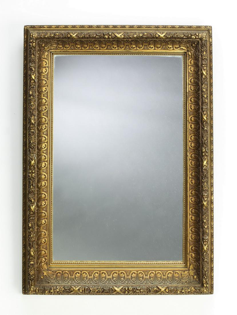 Early 20th c. carved mirror in the Neoclassical taste (1 of 2)