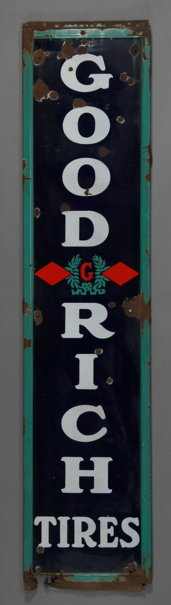 394 Rare Goodrich Tires porcelain sign Sep 11, 2010 Great Gatsby's Auction Gallery, Inc. in GA