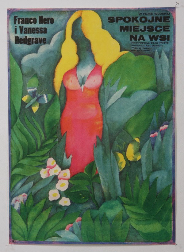 (3) Original unframed Polish movie posters: Grouping of three original 1970's and 1980's unframed Polish movie posters by artists Maria Ihnatowicz, Jakub Erol, and Jan Mlodozeniec, who won numerous awards during the 1960's-1980's for his film p
